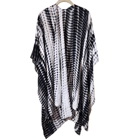 Anthropologie Michael Stars Ruana Scarf Sarong Wrap Shawl Tye-Dye - Picture 2 of 10